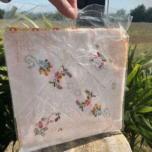 Hand made vintage stitched handkerchief